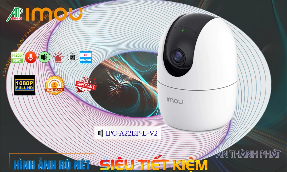 IPC-A22EP-L-V2 sắc nét Wifi Imou