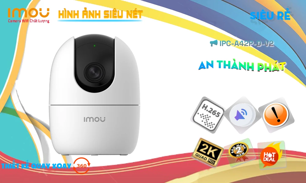 IPC-A42P-D-V2 sắc nét Wifi Imou IPC-A42P-D-V2 sắc nét Wifi Imou
