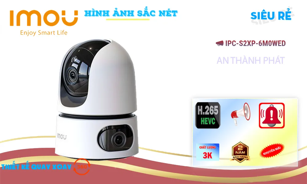 IPC-S2XP-6M0WED sắc nét Wifi Imou IPC-S2XP-6M0WED sắc nét Wifi Imou
