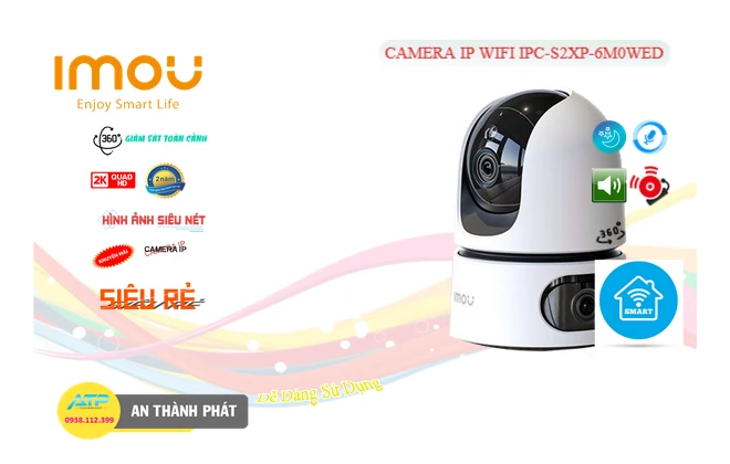 IPC-S2XP-6M0WED sắc nét Wifi Imou IPC-S2XP-6M0WED sắc nét Wifi Imou