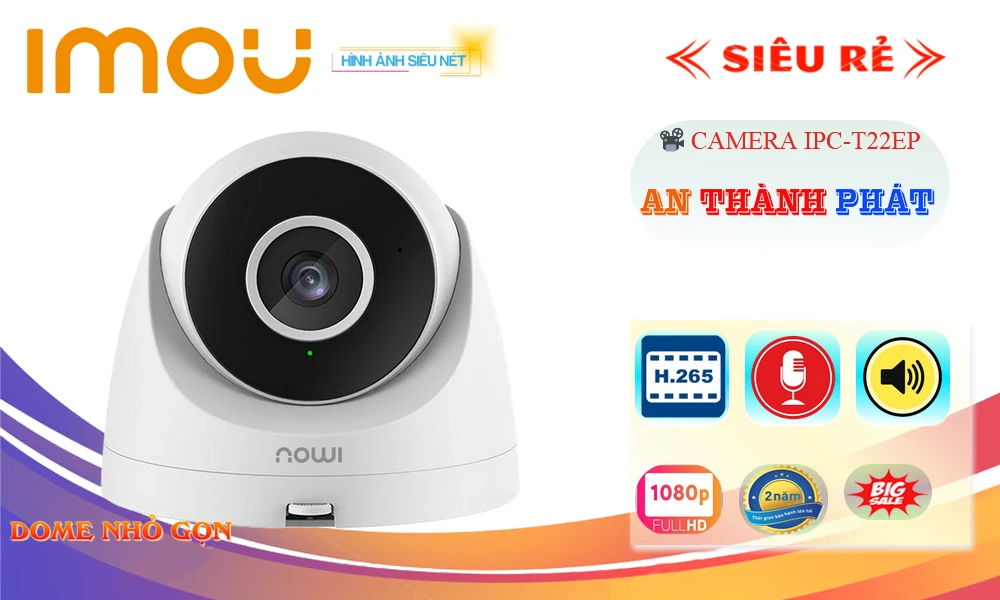 IPC-T22EP sắc nét Wifi Imou IPC-T22EP sắc nét Wifi Imou