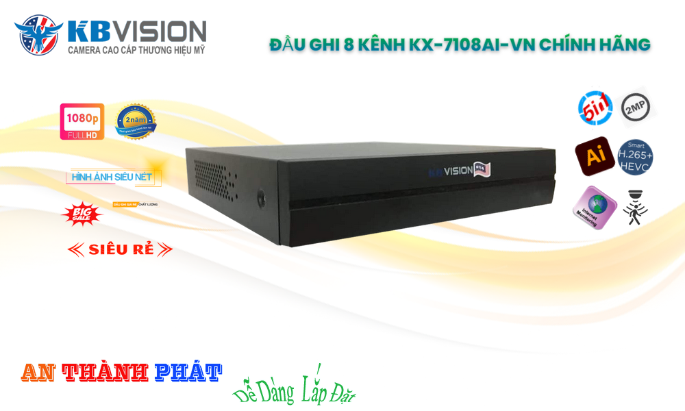 Đầu Thu KTS KBvision KX-7108Ai-VN Giá rẻ Đầu Thu KTS KBvision KX-7108Ai-VN Giá rẻ