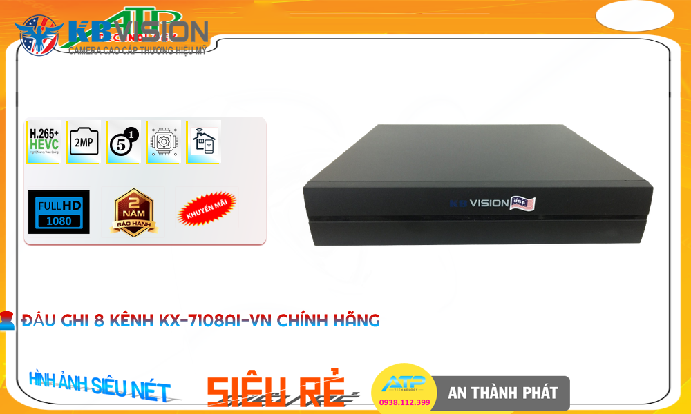 Đầu Thu KTS KBvision KX-7108Ai-VN Giá rẻ Đầu Thu KTS KBvision KX-7108Ai-VN Giá rẻ
