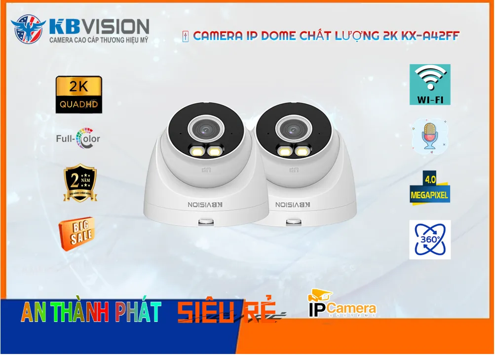 Camera IP Kbvision Chất Lượng 2K KX-A42F,KX-A42F Chất lượng nhấtKX-A42F Chất Lượng,KX A42F,Giá Bán KX-A42F Ultra 2k 4.0 MP ,Địa Chỉ Bán  Loại Camera KX-A42F,KX-A42F Chất lượng nhất,KX-A42F Chất Lượng,Bán Giá ,Giá buôn KX-A42F