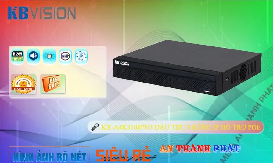 Đầu Ghi Camera KX-A4K8108PN3 KBvision Giá rẻ