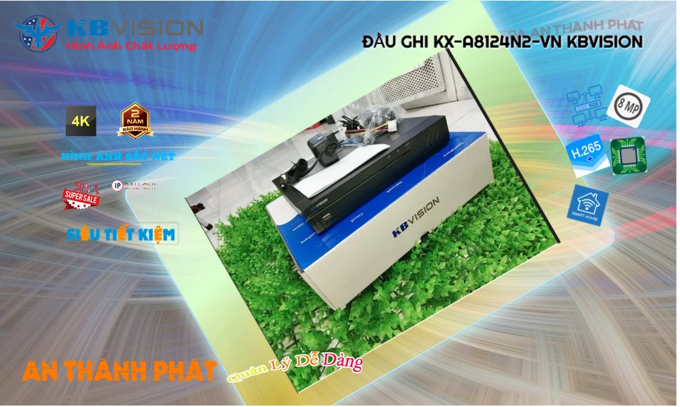 KX-A8124N2-VN sắc nét KBvision KX-A8124N2-VN sắc nét KBvision
