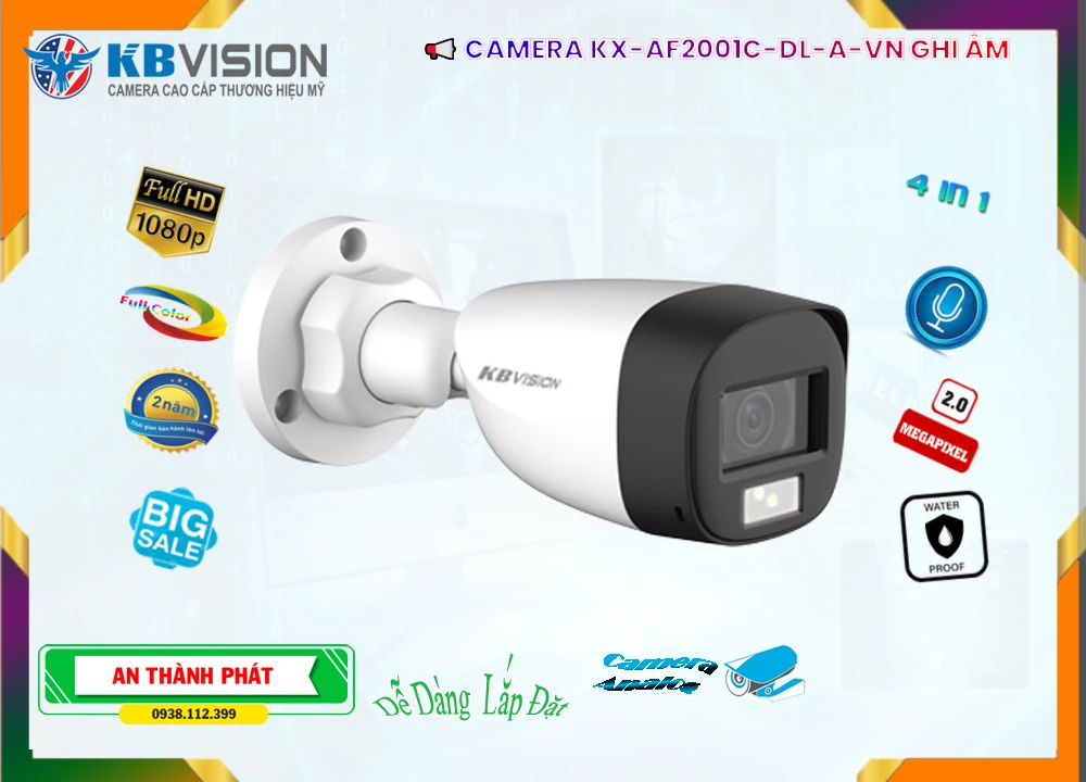 Camera KBvision Chất Lượng KX-AF2001C-DL-A-VN Camera KBvision Chất Lượng KX-AF2001C-DL-A-VN