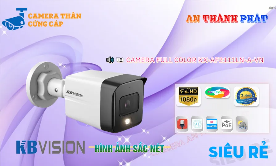 Camera Chính Hãng KBvision KX-AF2111LN-A-VN Camera Chính Hãng KBvision KX-AF2111LN-A-VN