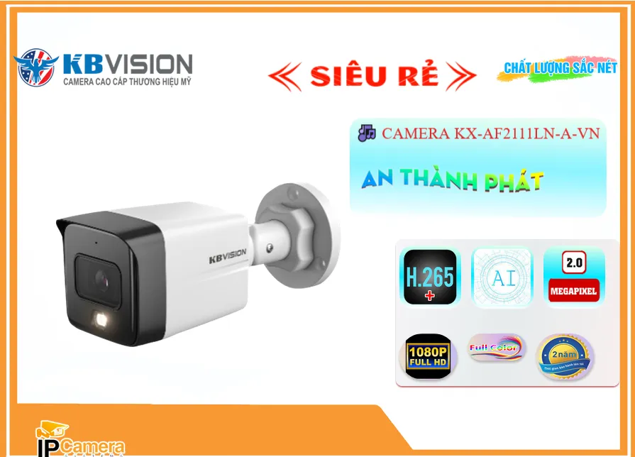 Camera Chính Hãng KBvision KX-AF2111LN-A-VN Camera Chính Hãng KBvision KX-AF2111LN-A-VN