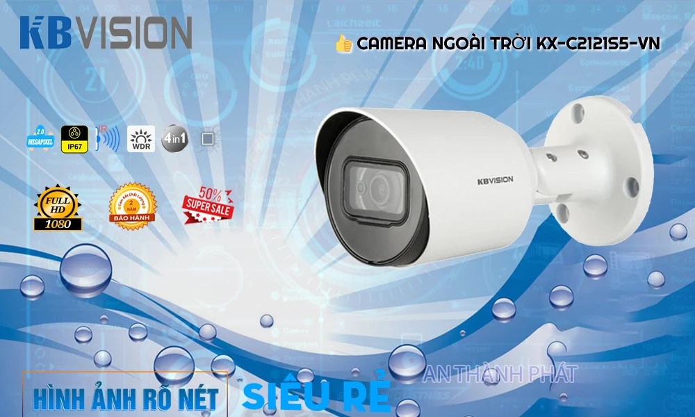 KX-C2121S5-VN sắc nét KBvision KX-C2121S5-VN sắc nét KBvision