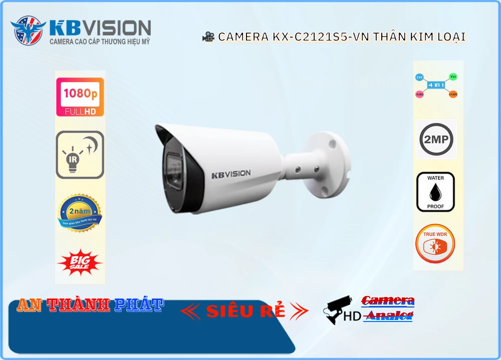 KX-C2121S5-VN sắc nét KBvision KX-C2121S5-VN sắc nét KBvision