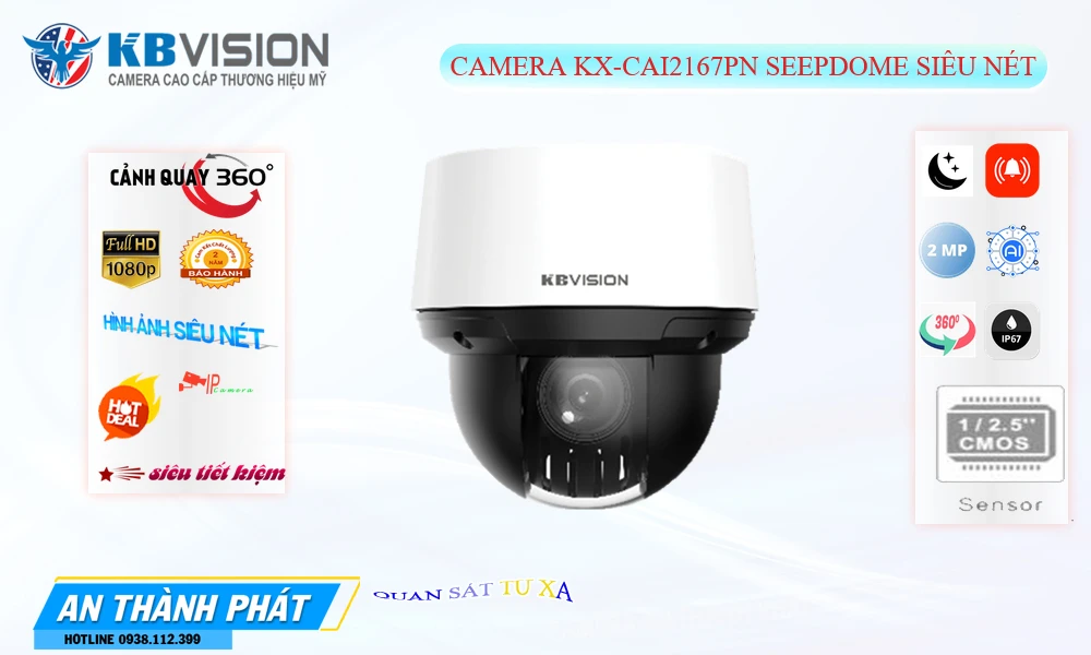 KX-CAi2167PN KBvision Thiết kế Đẹp KX-CAi2167PN KBvision Thiết kế Đẹp