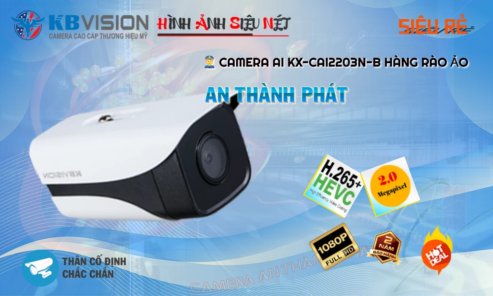 KX-CAi2203N-B sắc nét KBvision