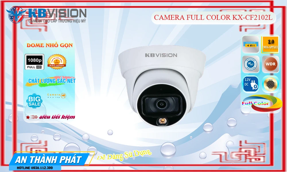 KX-CF2102L Sắc Nét KBvision KX-CF2102L Sắc Nét KBvision