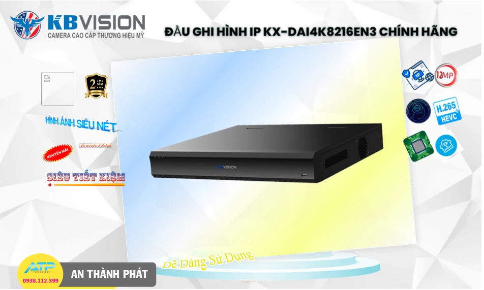 KX-DAi4K8216EN3 sắc nét KBvision KX-DAi4K8216EN3 sắc nét KBvision