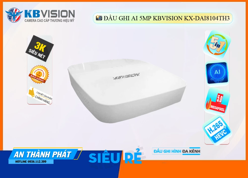 KX-DAi8104TH3 sắc nét KBvision KX-DAi8104TH3 sắc nét KBvision