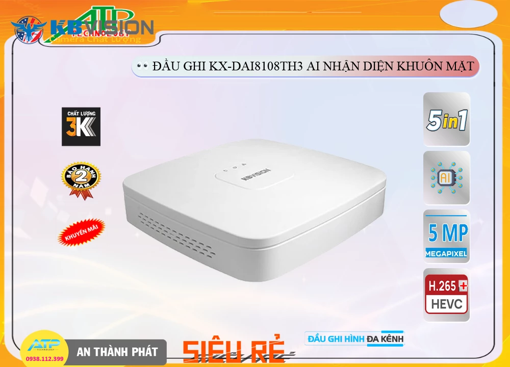 KX-DAi8108TH3 sắc nét KBvision KX-DAi8108TH3 sắc nét KBvision