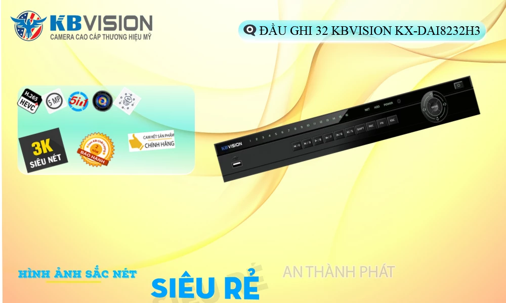 KX-DAi8232H3 sắc nét KBvision KX-DAi8232H3 sắc nét KBvision