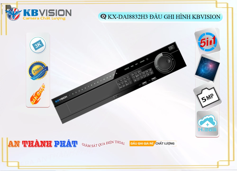 KX-DAi8832H3 sắc nét KBvision KX-DAi8832H3 sắc nét KBvision