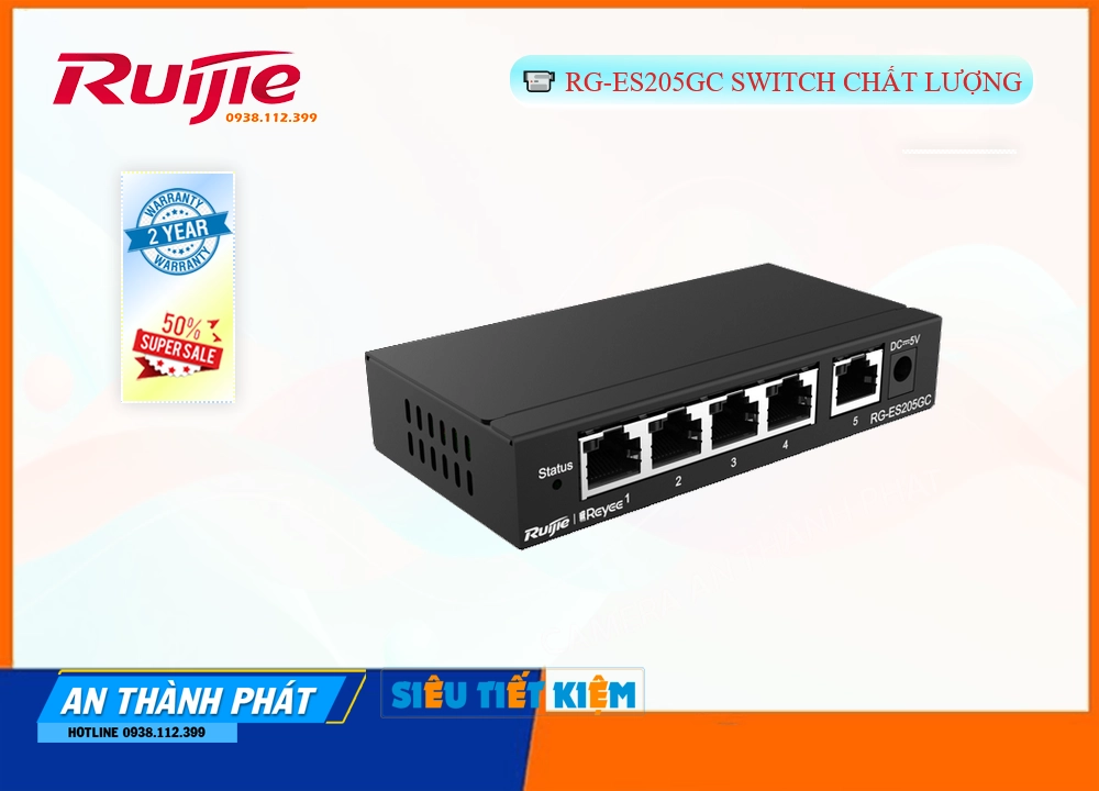 RG-ES205GC Switch chia mạng RG-ES205GC Switch chia mạng