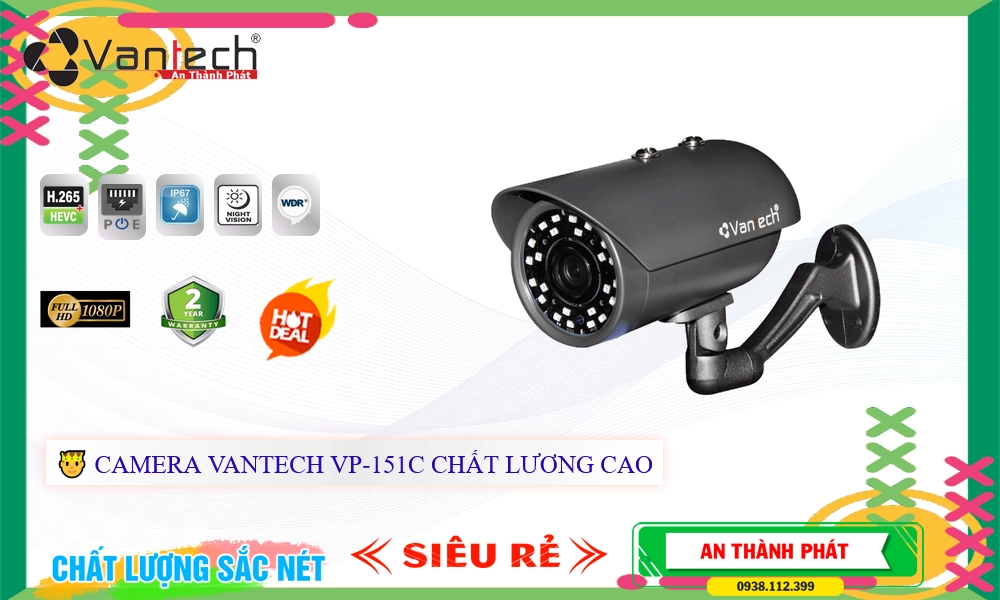 VP-151C Camera Cấp Nguồ Qua Dây Mạng VanTech Giá tốt VP-151C Camera Cấp Nguồ Qua Dây Mạng VanTech Giá tốt