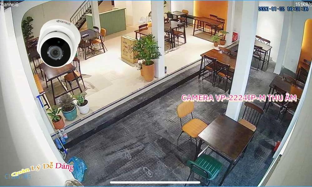Camera Công Nghệ POE VP-2224IP-M VanTech Chất Lượng
