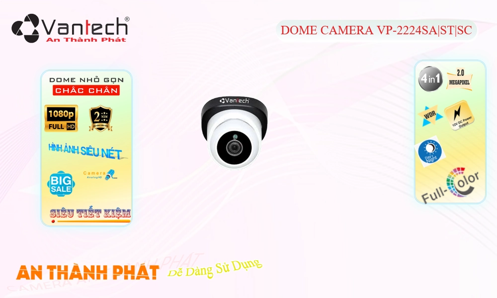 VP-2224SA|ST|SC Camera HD Anlog VanTech Chi phí phù hợp VP-2224SA|ST|SC Camera HD Anlog VanTech Chi phí phù hợp