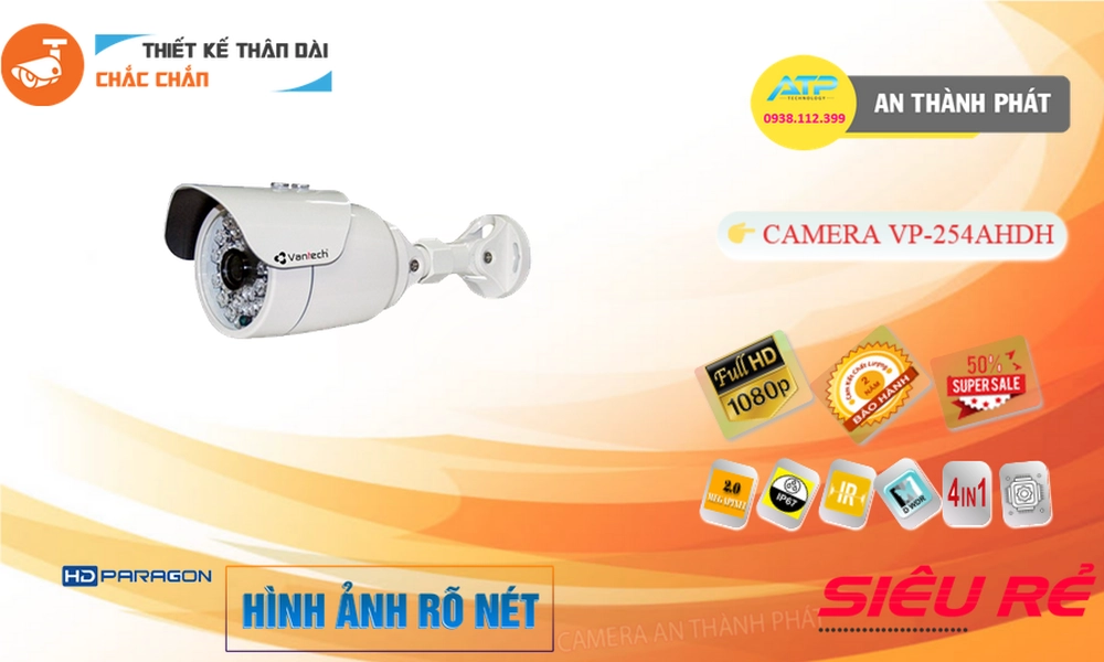 VP-254AHDH Camera Công Nghệ HD VanTech VP-254AHDH Camera Công Nghệ HD VanTech
