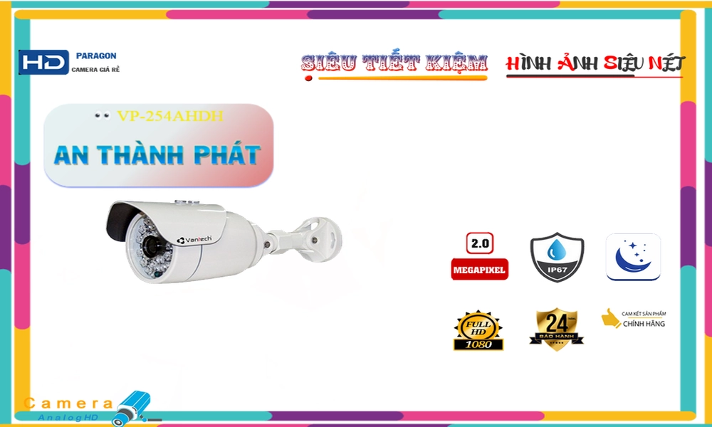 VP-254AHDH Camera Công Nghệ HD VanTech VP-254AHDH Camera Công Nghệ HD VanTech