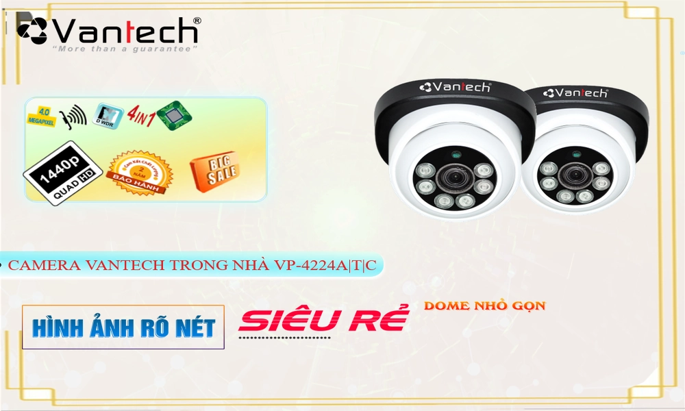 Camera Giá Rẻ VanTech VP-4224A|T|C HD Anlog Đang giảm giá Camera Giá Rẻ VanTech VP-4224A|T|C HD Anlog Đang giảm giá