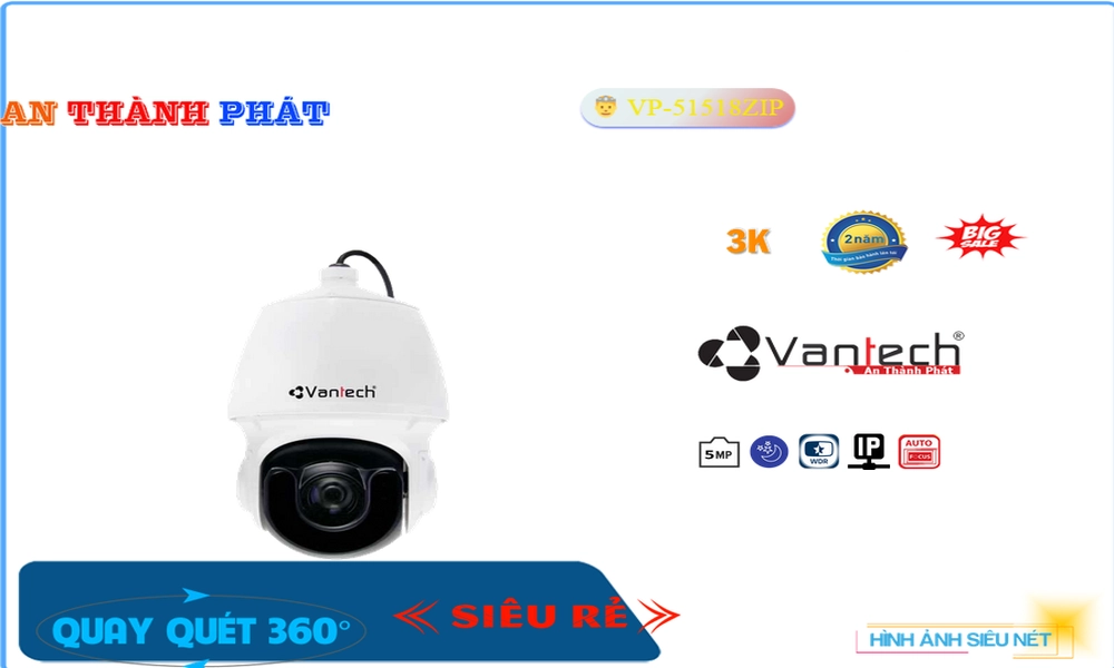 VP-51518ZIP Camera Ip POE Sắc Nét VanTech Chức Năng Cao Cấp VP-51518ZIP Camera Ip POE Sắc Nét VanTech Chức Năng Cao Cấp