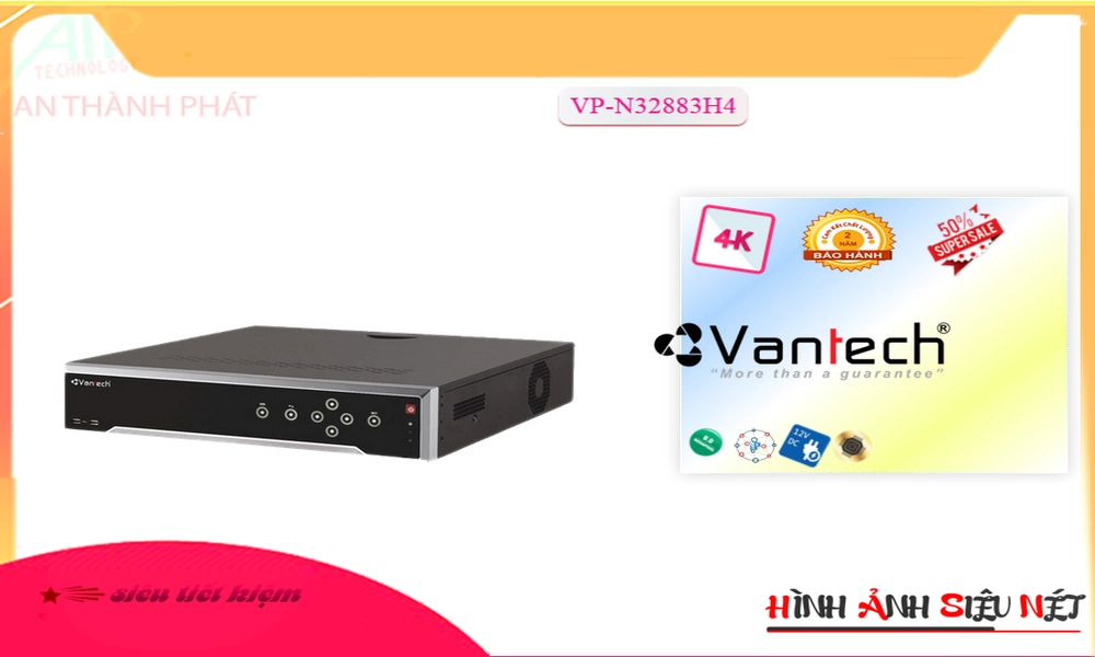 Đầu ghi VanTech VP-N32883H4 Mẫu Đẹp Đầu ghi VanTech VP-N32883H4 Mẫu Đẹp