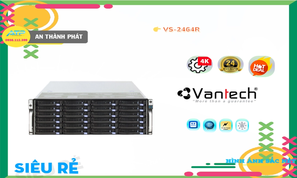 Đầu ghi VanTech VS-2464R Mẫu Đẹp Đầu ghi VanTech VS-2464R Mẫu Đẹp
