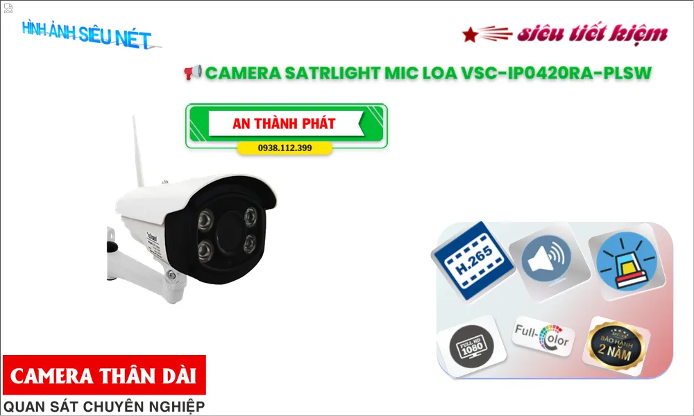 Camera Visioncop VSC-IP0420RA-PLSW Camera Visioncop VSC-IP0420RA-PLSW