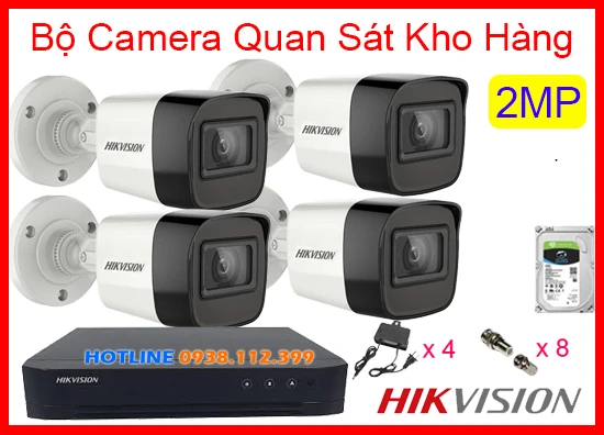 Bộ Camera Quan Sát Kho Hàng HIKVISION, camera quan sát kho hàng, lắp đặt bộ camera kho hàng, lắp đặt camera kho hàng giá rẻ, camera giám sát kho hàng giá rẻ,