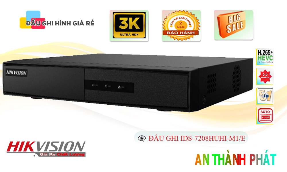 iDS-7208HUHI-M1/E Đầu Ghi Hikvision