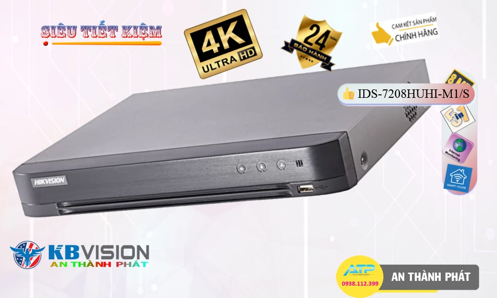 iDS-7208HUHI-M1/S sắc nét Hikvision iDS-7208HUHI-M1/S sắc nét Hikvision