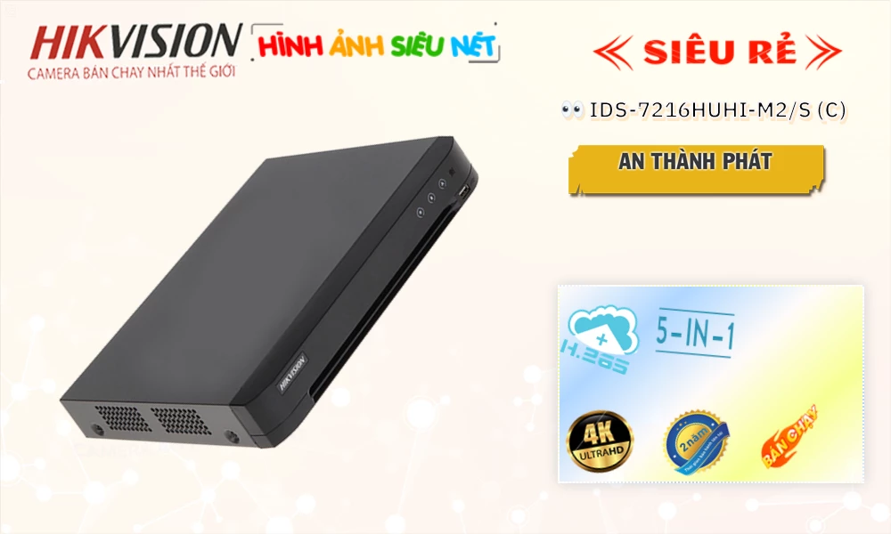iDS-7216HUHI-M2/S(C) sắc nét Hikvision
