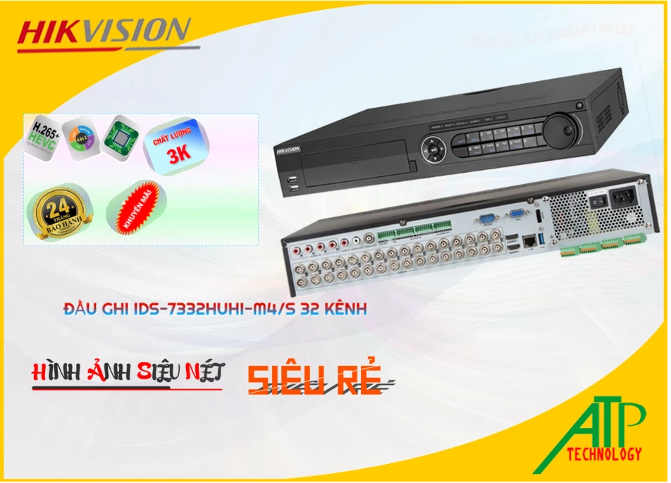 iDS-7332HUHI-M4/S sắc nét Hikvision iDS-7332HUHI-M4/S sắc nét Hikvision